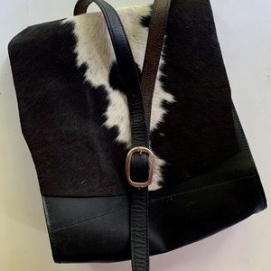 Leather Cow Hyde Messenger Bag